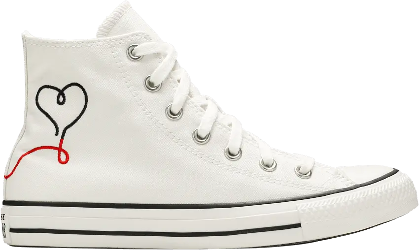  Converse Chuck Taylor All-Star Hi Made with Love White