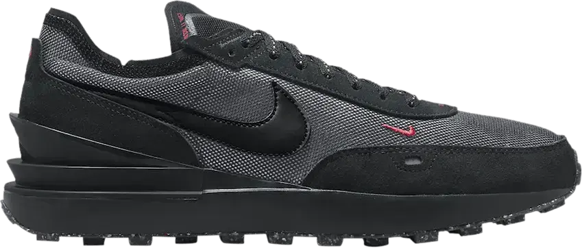  Nike Waffle One Black Grey Reflective