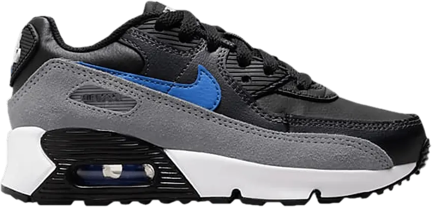  Nike Air Max 90 Black Medium Blue (PS)