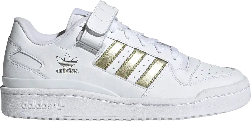  Adidas adidas Forum Low Cloud White Gold Metallic (W)