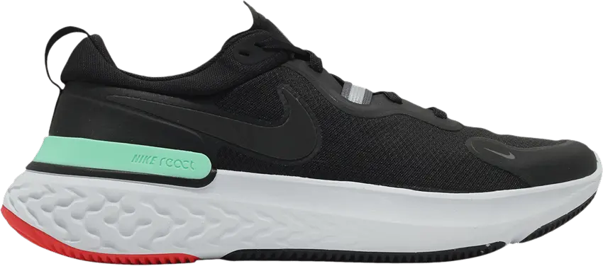  Nike React Miler Black Green Glow