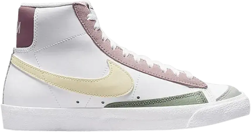  Nike Blazer Mid 77 White Pink Green Yellow