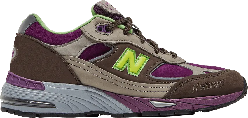  New Balance 991 Stray Rats Brown Purple (Women&#039;s)