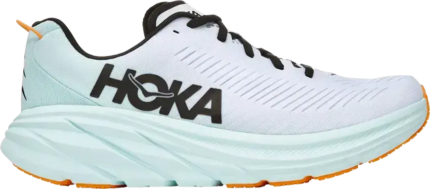  Hoka One One Rincon 3 White Blue Glass