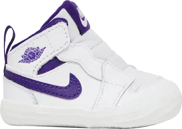  Jordan 1 Crib Bootie White Court Purple (I)