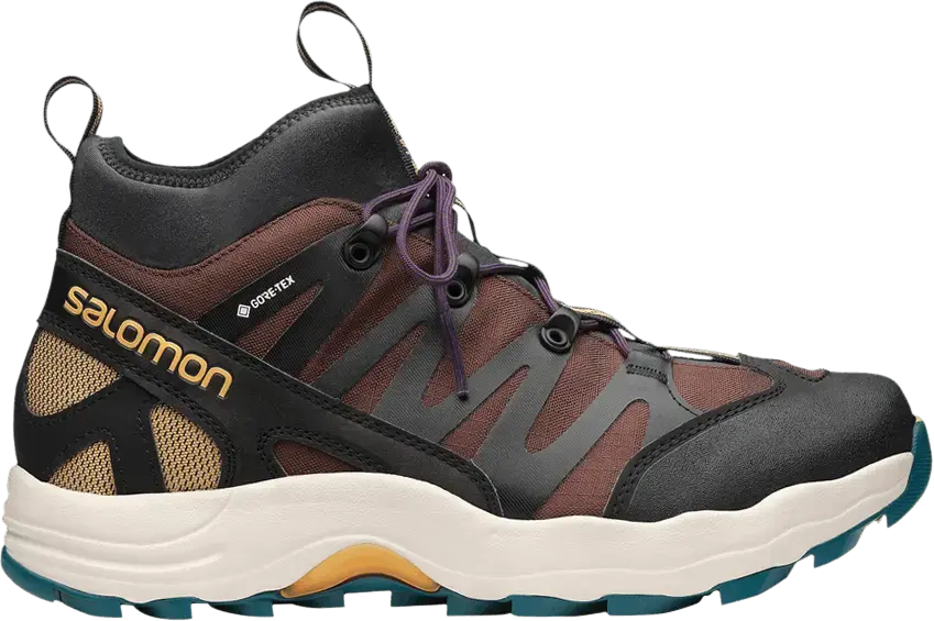  Salomon XA-Pro 1 Mid Gore-Tex Black Chocolate Brown Blue