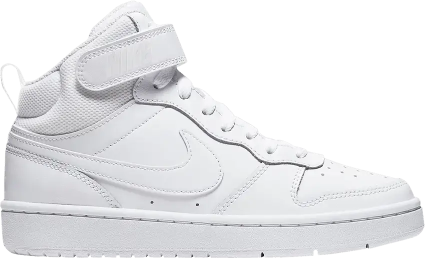  Nike Court Borough Mid 2 White (GS)