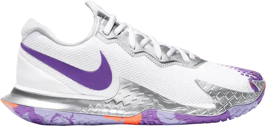  Nike Wmns Court Air Zoom Vapor Cage 4 &#039;White Purple Pulse&#039;