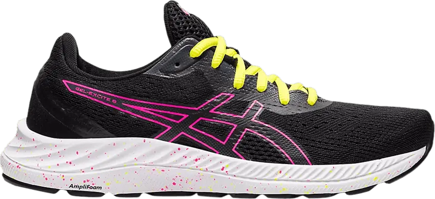  Asics ASICS Gel-Excite 8 Black Hot Pink (Women&#039;s)