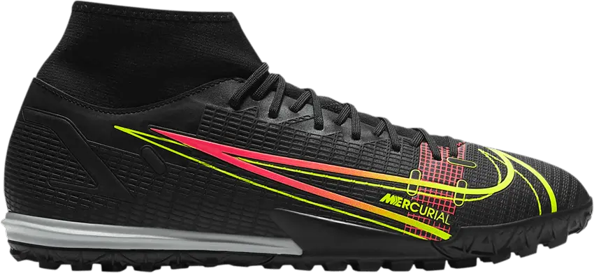  Nike Mercurial Superfly 8 Academy TF Black Cyber