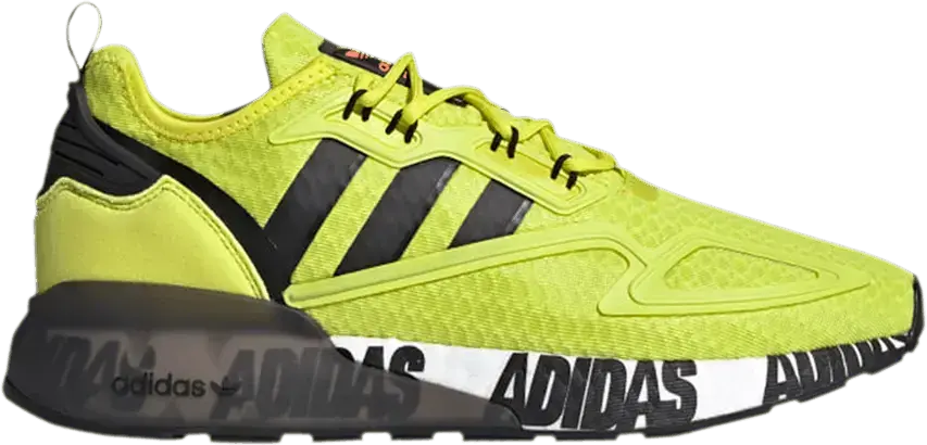  Adidas adidas ZX 2K Boost Bold Logo Graphic Acid Yellow