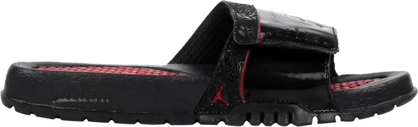  Jordan Hydro 8 Retro Slide GS &#039;Stealth Varsity Red&#039;