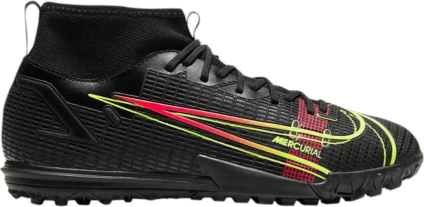  Nike Mercurial Superfly 8 Academy TF GS &#039;Black Cyber&#039;