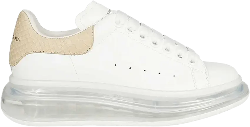  Alexander Mcqueen Alexander McQueen Wmns Oversized Sneaker &#039;White Copper&#039;