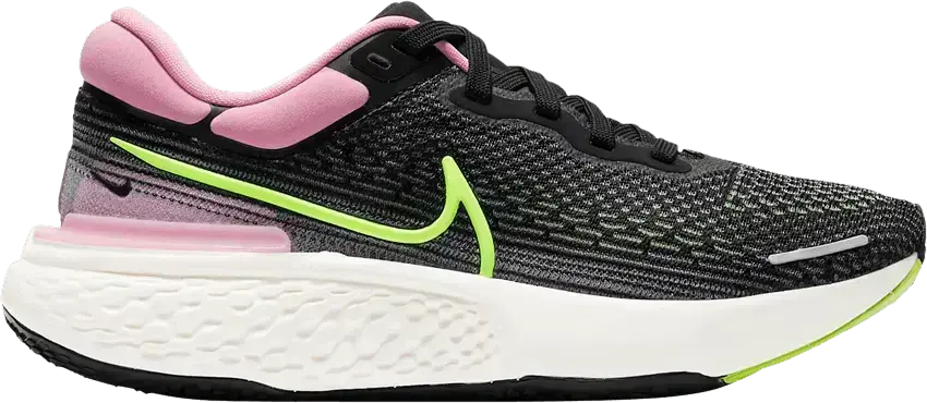  Nike Wmns ZoomX Invincible Run Flyknit &#039;Black Elemental Pink&#039;