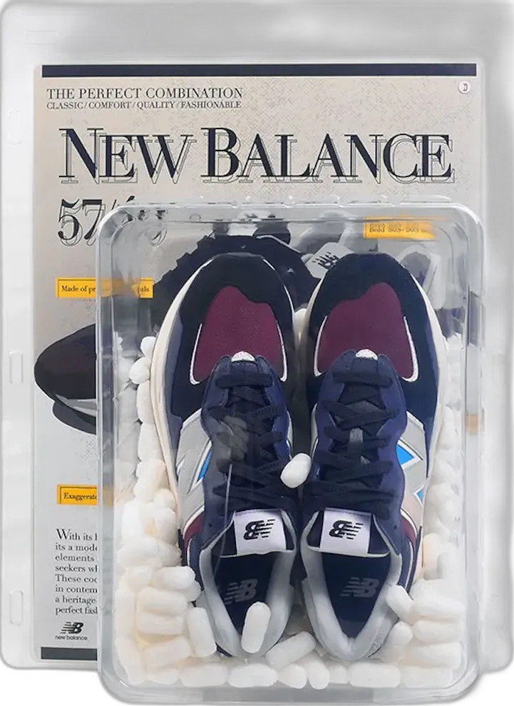  New Balance 57/40 DAHOOD Navy Maroon (Special Box)