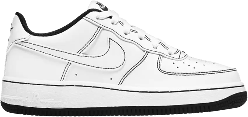  Nike Air Force 1 Low 07 Contrast Stitch White Black (GS)