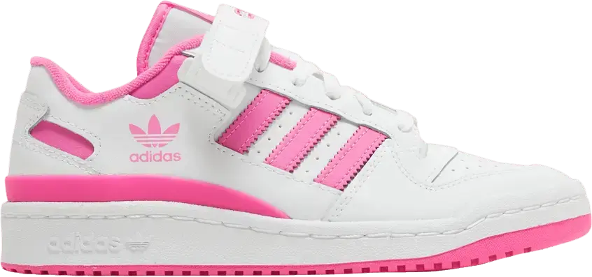  Adidas Forum Low J &#039;White Screaming Pink&#039;