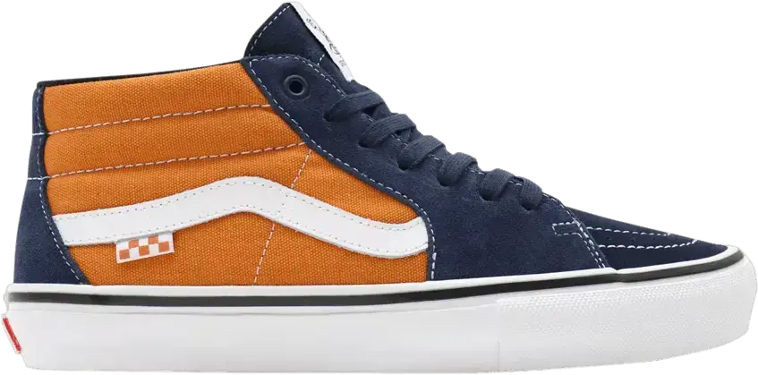  Vans Skate Grosso Mid Navy Orange