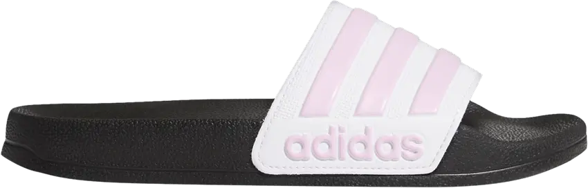  Adidas Adilette Shower Slide J &#039;White Clear Lilac&#039;