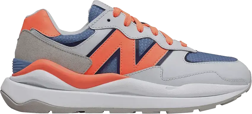  New Balance Wmns 57/40 Wide &#039;White Orange Stellar Blue&#039;