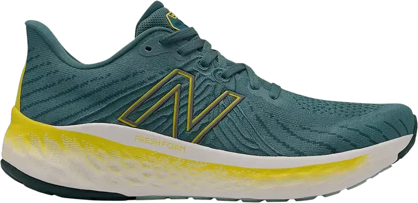  New Balance Fresh Foam X Vongo v5 2E Wide &#039;Deep Sea Sulphur Yellow&#039;