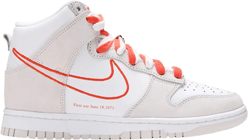  Nike Dunk High First Use White Sail Orange (Women&#039;s)