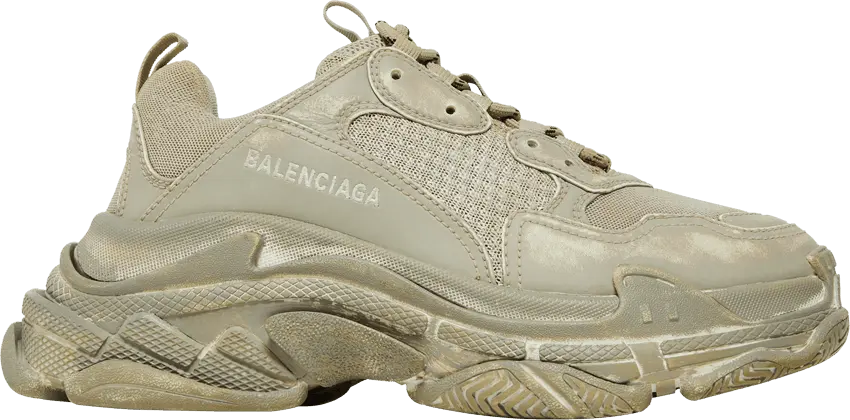  Balenciaga Wmns Triple S Sneaker &#039;Light Beige Faded&#039;