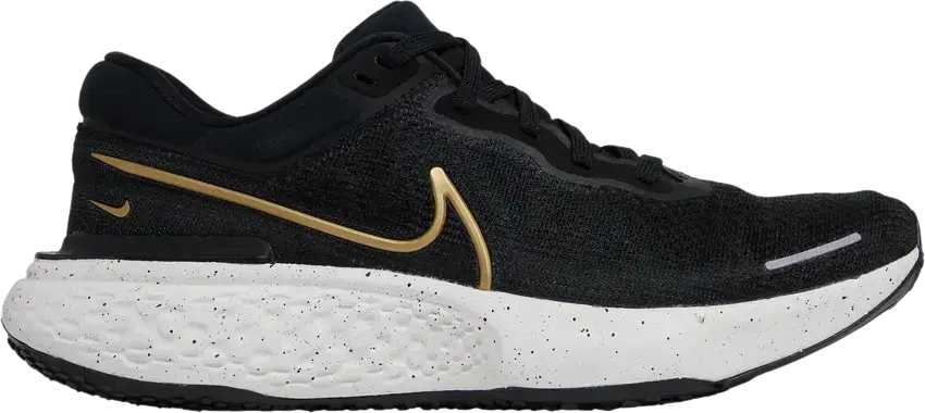  Nike ZoomX Invincible Run Flyknit Black Metallic Gold