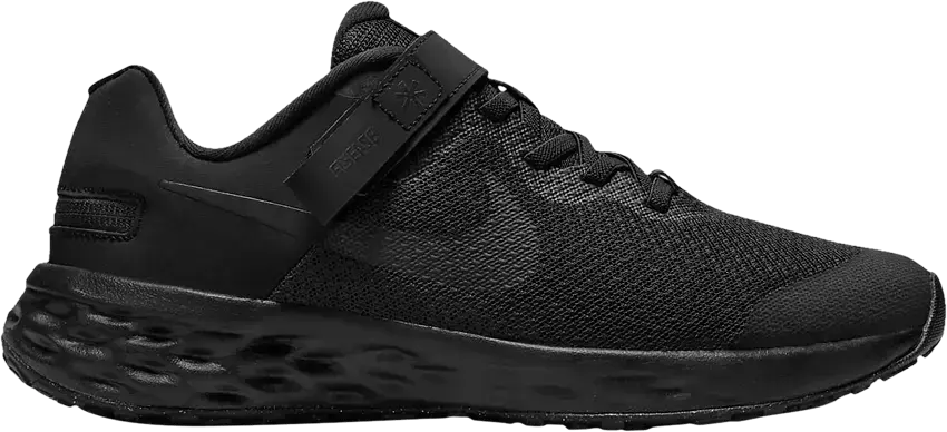  Nike Revolution 6 FlyEase GS &#039;Black Dark Smoke Grey&#039;