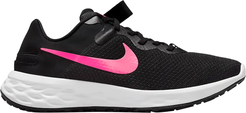  Nike Wmns Revolution 6 FlyEase Next Nature &#039;Black Hyper Pink&#039;