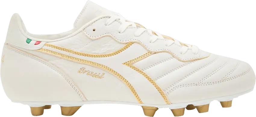  Diadora Brasil Made In Italy OG LT+ MDPU FG &#039;White Gold&#039;