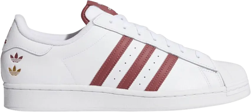  Adidas Superstar &#039;White Quiet Crimson&#039;