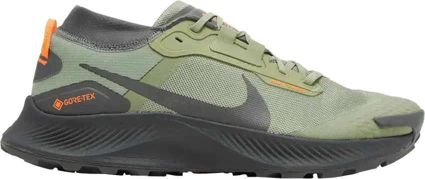  Nike Pegasus Trail 3 Gore-Tex Oil Green Iron Grey Total Orange