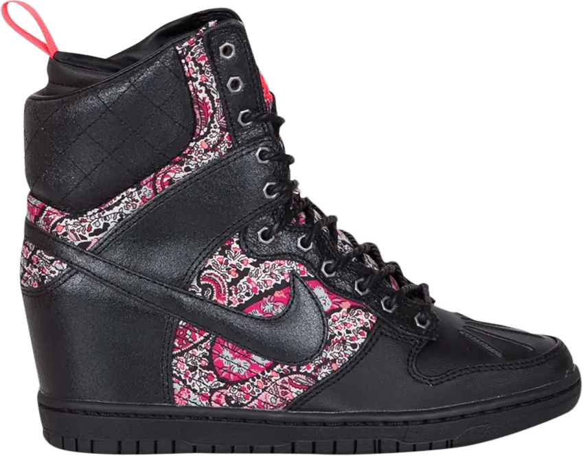  Nike Liberty of London x Wmns Dunk Sky High Sneakerboot QS &#039;Solar Red Bandana&#039;