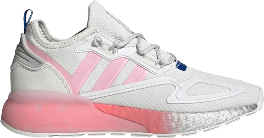  Adidas Wmns ZX 2K Boost &#039;White True Pink&#039;