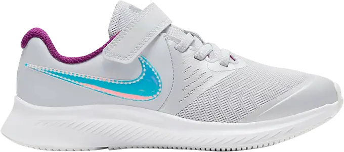  Nike Star Runner 2 Power PS &#039;Pure Platinum Iridescent Swoosh&#039;