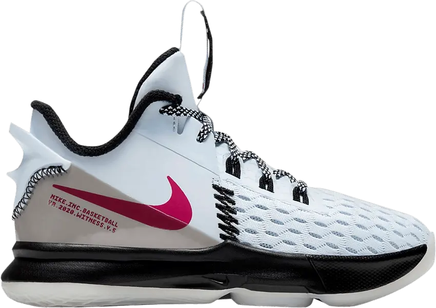  Nike LeBron Witness 5 PS &#039;Football Grey Fireberry&#039;