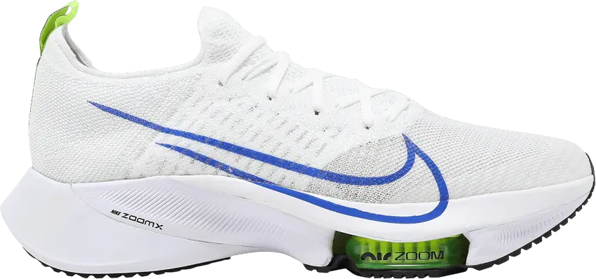  Nike Air Zoom Tempo Next% Flyknit White Racer Blue Volt