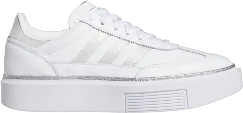  Adidas adidas Super Sleek 72 White Glitter (Women&#039;s)