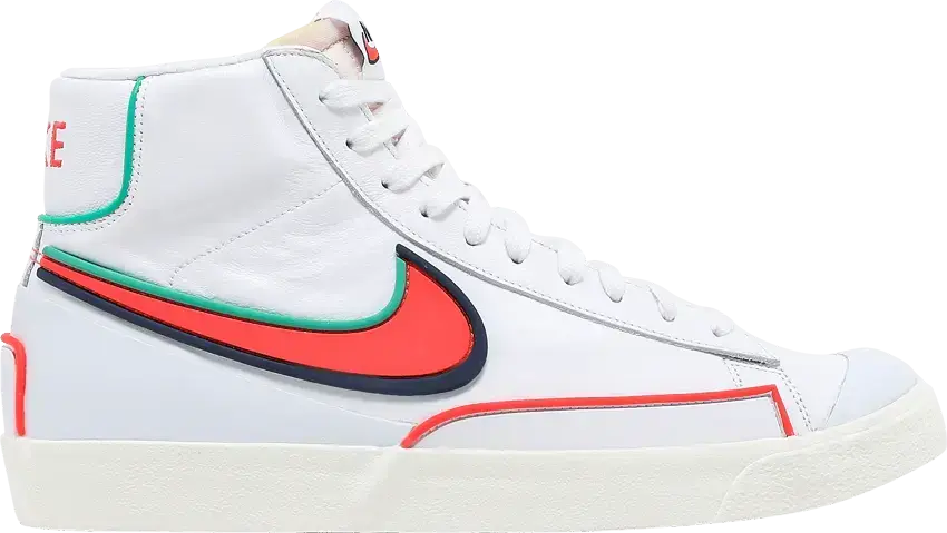  Nike Blazer Mid Infinite White Bright Crimson