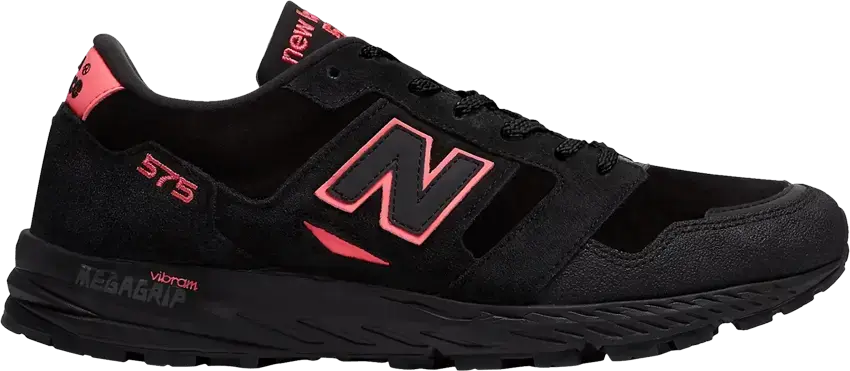  New Balance 575 MiUK Black Highlighter Pink