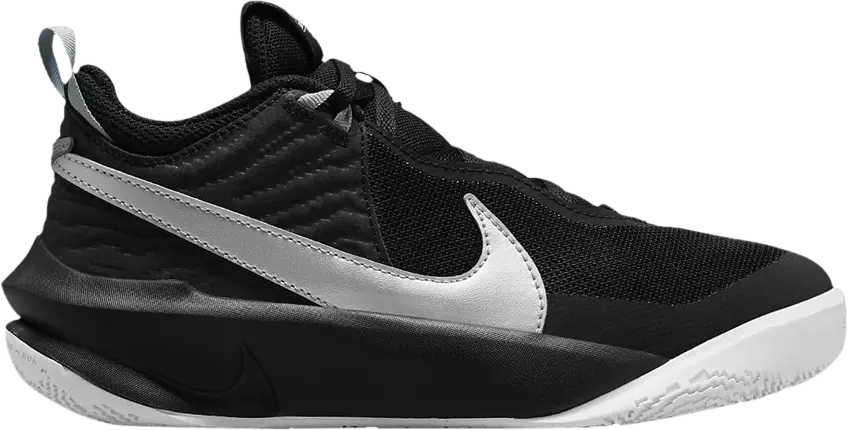  Nike Team Hustle D10 GS &#039;Black Metallic Silver&#039;