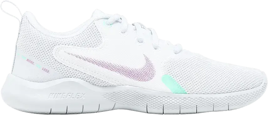  Nike Flex Experience Run 10 White Violet Shock (Women&#039;s)