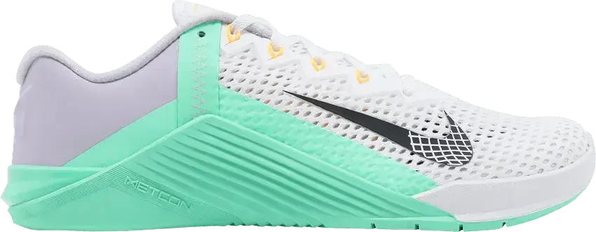  Nike Metcon 6 White Infinite Lilac Green (Women&#039;s)