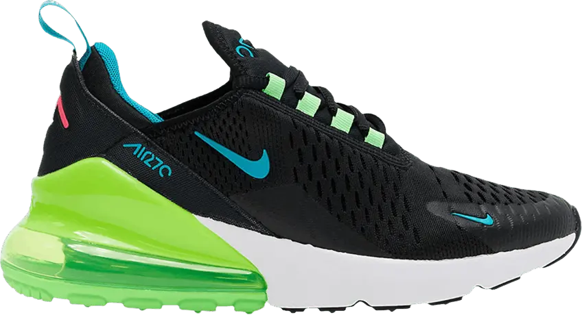  Nike Air Max 270 GS &#039;Black Green Strike&#039;