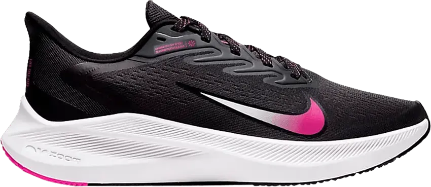  Nike Air Zoom Winflo 7 Dark Smoke Grey Fire Pink (W)