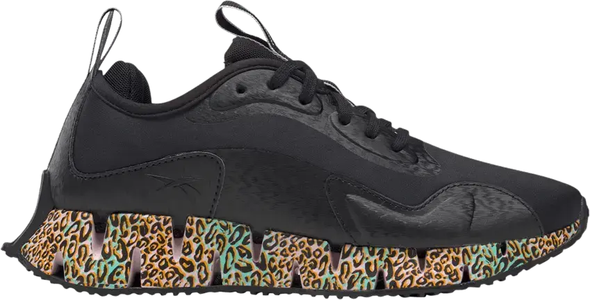  Reebok Wmns Zig Dynamica &#039;Black Animal Print&#039;