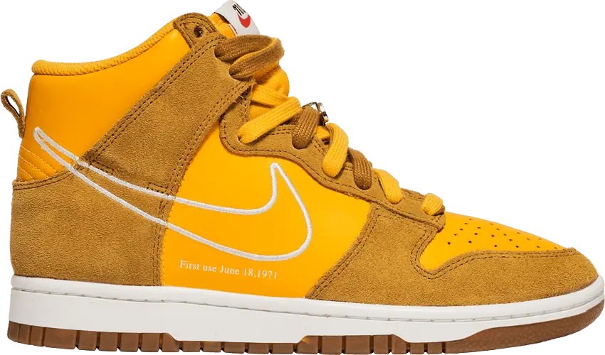  Nike Dunk High First Use University Gold (Women&#039;s)