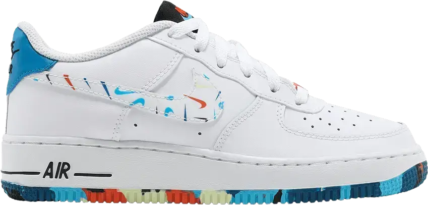  Nike Air Force 1 Low Multicolor Swooshes (GS)